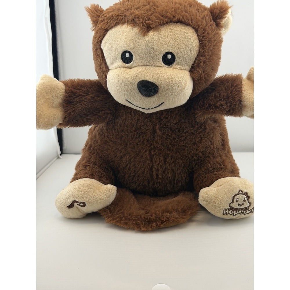 Hopearl Animated Talking Monkey Plush Toy Brown Interactive Stuffed Animal